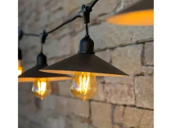 Lumisky Luces solares de cadena híbridas 6M VINTY Gris