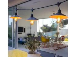 Lumisky Luces solares de cadena híbridas 6M VINTY Gris