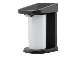 NETTLIFE Luces solares para exteriores con sensor de movimiento - 2 luces solares de pared para exteriores 2 modos 3000 K Negro