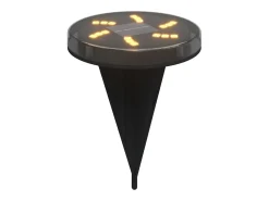 Online Luces solares suelo jardín con pico tierra blanco cálido 12 uds ES447551 Negro