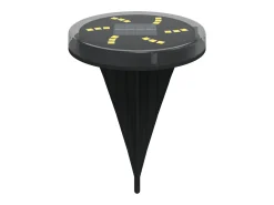 Online Luces solares suelo jardín con pico tierra blanco cálido 12 uds ES447551 Negro