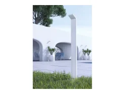 Iluminación Exterior-Luminaria LED moderna para exterior IP54, 9 W, 60 cm, color , CCT 2200 K/2700 K/3000 K, encendido/apagado Negro