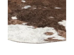 Clearance Garden Furniture Luut Alfombra lavable antideslizante vaca marrón y 120x170 cm Blanco