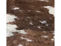 Clearance Garden Furniture Luut Alfombra lavable antideslizante vaca marrón y 120x170 cm Blanco