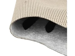 Garden Furniture Alfombra De Salón-Luut Alfombra lavable antideslizante cebra y negro 120x170 cm Blanco