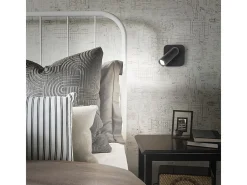 Ideal Lux Aplique Para Pared-Luz de lectura cuadrada decorativa LED blanca, 3000K 3.5W Blanco