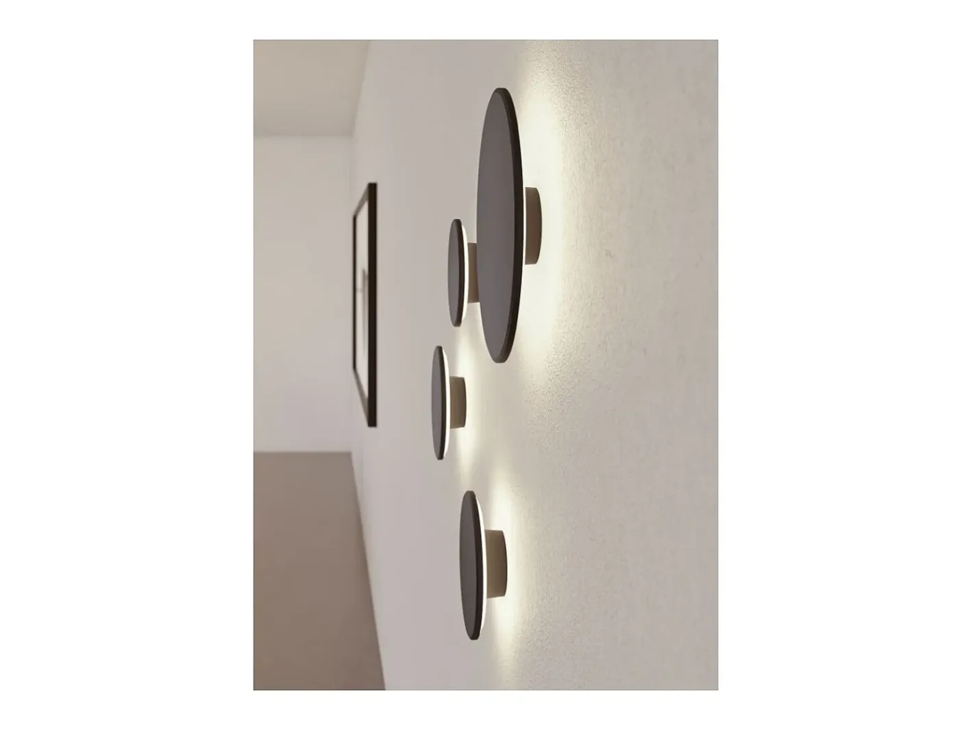 Aplique Para Pared-Mac Mini Wall Corten - Aplique LED de pared de 6 W con interruptor CCT 2700K/3200K/4000K en aluminio, aplique de pared de 360 grados - Beneito & Faure Marru00f3n
