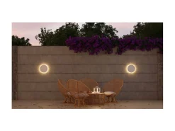 Aplique Para Pared-Mac Wall XL - Aplique LED de pared de 20 W con interruptor CCT, 2700K/3200K/4000K, aluminio, aplique de pared de 360 grados - Beneito & Faure Blanco
