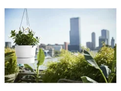 Best ELHO Maceta colgante exterior Ø 24 x Alto 20 cm - Blanco