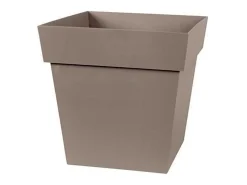 Best EDA Maceta cuadrada - 32 x 32 x 32 cm - 22 L - Taupe - Topo