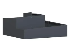 Maceta para Jardín | Jardinera | Macetero Antracita 100 x 100 x 50 cm Acero Gris Online