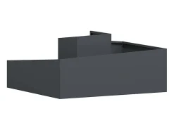 Maceta para Jardín | Jardinera | Macetero Antracita 100 x 100 x 50 cm Acero Gris Online