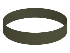 Hot Maceta para Jardín | Jardinera | Macetero oliva 120 x 120 x 20 cm Acero Verde