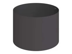 Hot Maceta para Jardín | Jardinera | Macetero 90 x 90 x 20 cm Acero Negro
