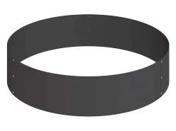 Hot Maceta para Jardín | Jardinera | Macetero 90 x 90 x 20 cm Acero Negro