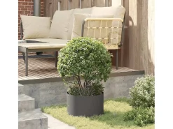 Macetero-Maceta para Jardín | Jardinera | Macetero 30 x 30 x 20 cm Acero Negro