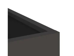 Hot Maceta para Jardín | Jardinera | Macetero 32 x 32 x 40 cm Acero laminado en frío Negro