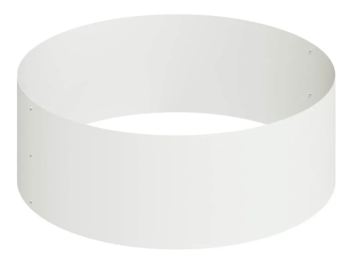 Clearance Maceta para Jardín | Jardinera | Macetero 90 x 90 x 20 cm Acero Blanco