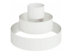 Clearance Maceta para Jardín | Jardinera | Macetero 90 x 90 x 20 cm Acero Blanco