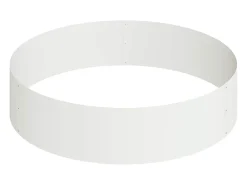 Clearance Maceta para Jardín | Jardinera | Macetero 90 x 90 x 20 cm Acero Blanco