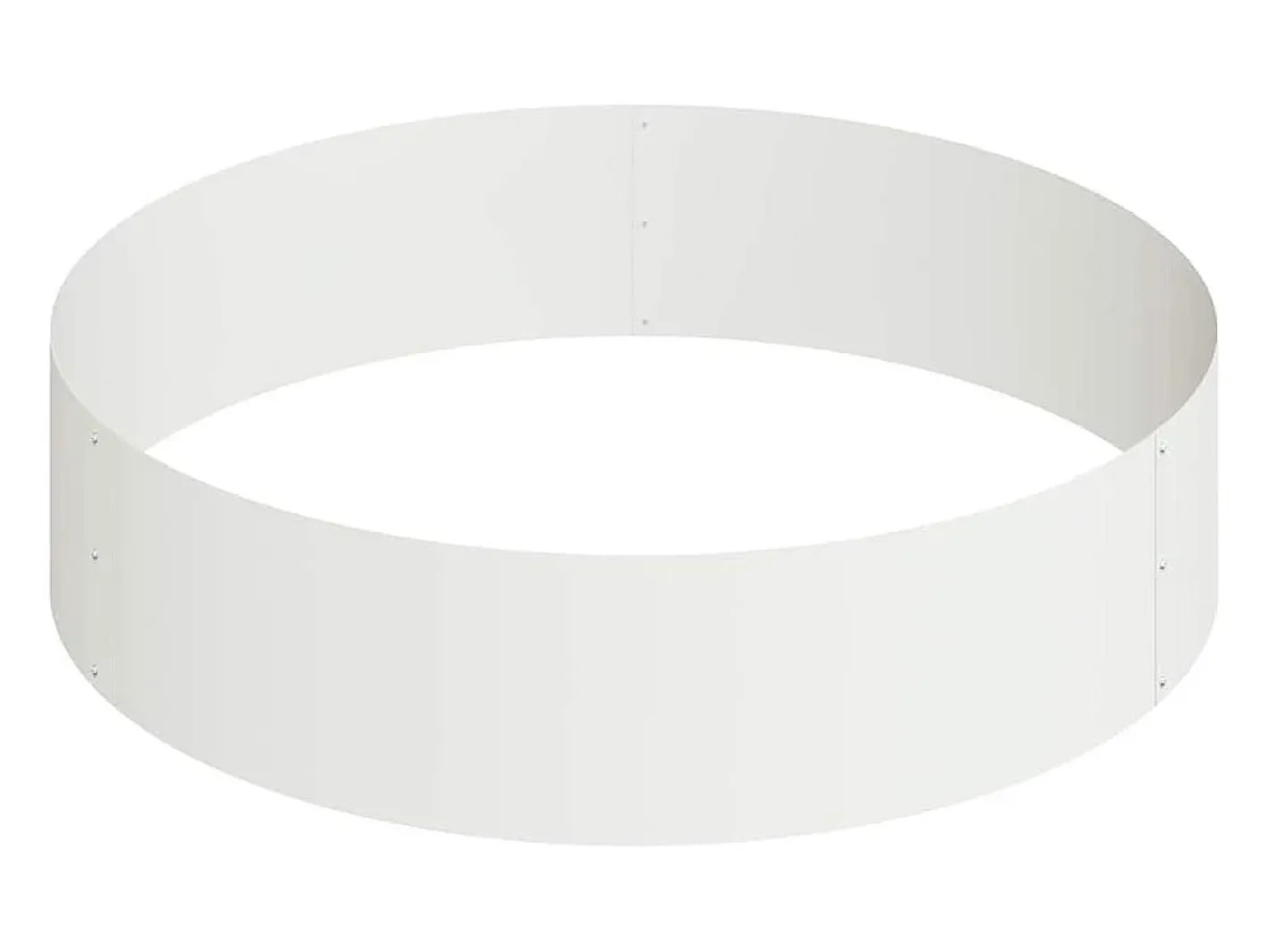 Clearance Maceta para Jardín | Jardinera | Macetero 90 x 90 x 20 cm Acero Blanco