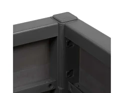 Discount Maceta para Jardín | Jardinera | Macetero Antracita 36 x 36 x 35 cm Polipropileno Gris