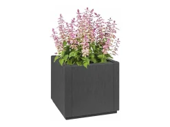 Discount Maceta para Jardín | Jardinera | Macetero Antracita 36 x 36 x 35 cm Polipropileno Gris
