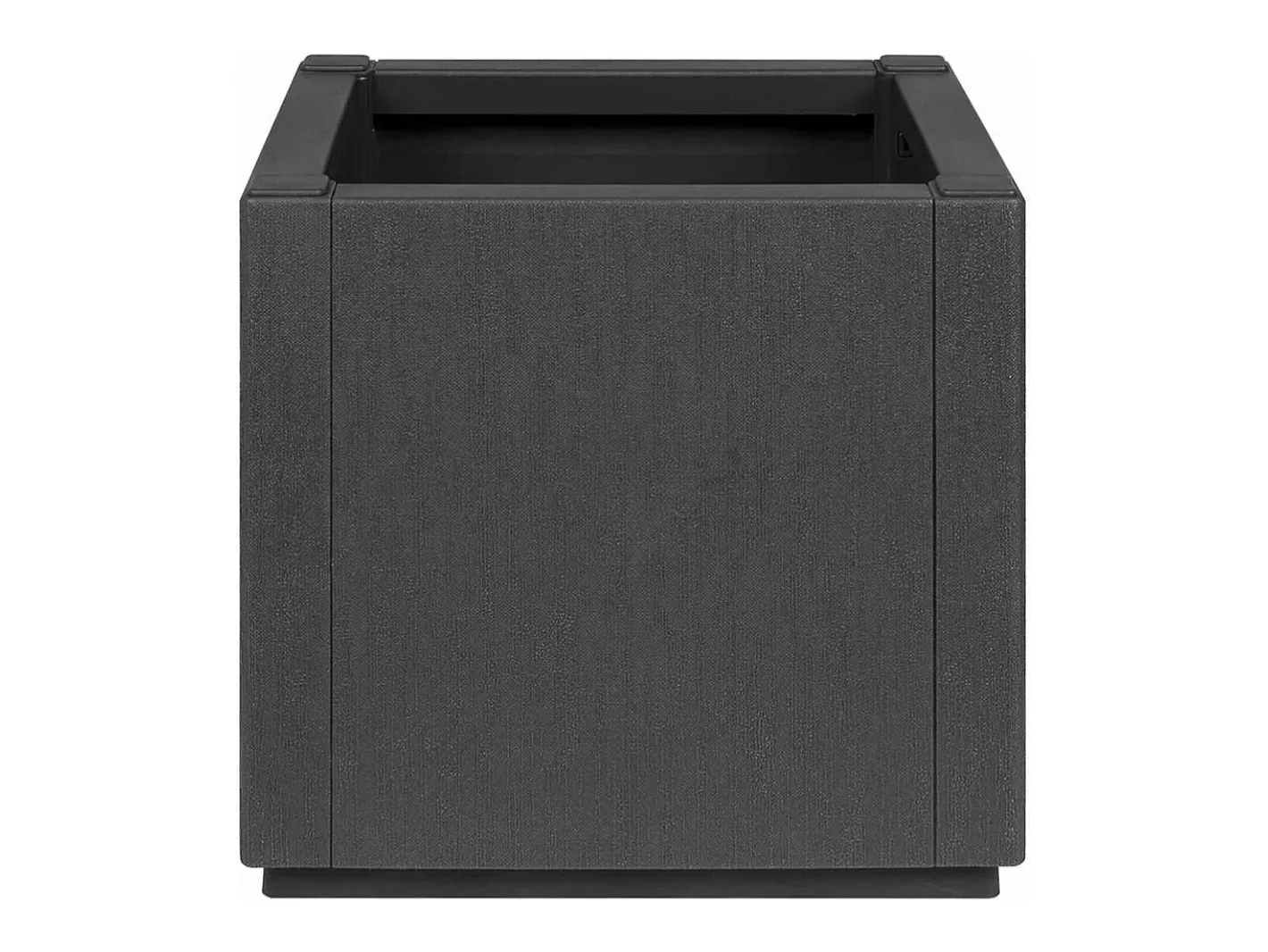 Discount Maceta para Jardín | Jardinera | Macetero Antracita 36 x 36 x 35 cm Polipropileno Gris