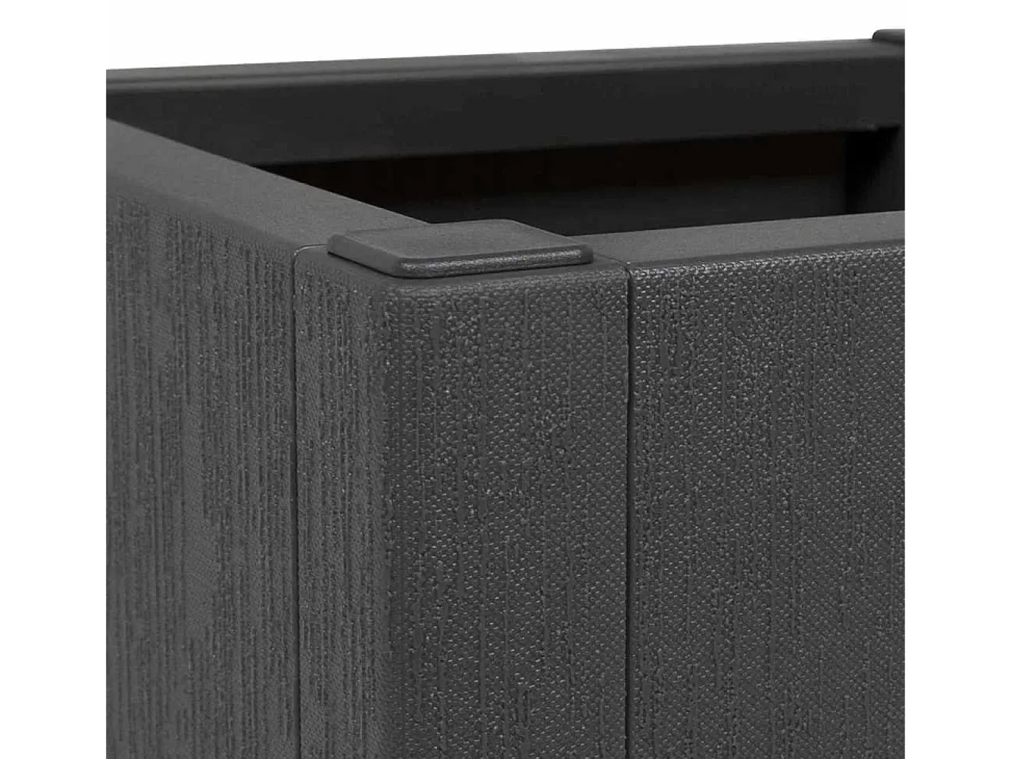 Discount Maceta para Jardín | Jardinera | Macetero Antracita 36 x 36 x 35 cm Polipropileno Gris