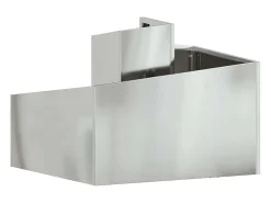 Macetero-Maceta para Jardín | Jardinera | Macetero 60 x 60 x 50 cm Acero galvanizado Plateado