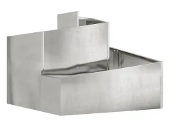 Macetero-Maceta para Jardín | Jardinera | Macetero 60 x 60 x 50 cm Acero galvanizado Plateado