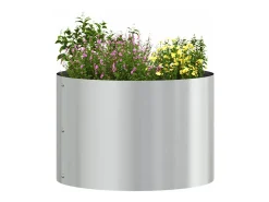 Maceta para Jardín | Jardinera | Macetero 30 x 30 x 20 cm Acero galvanizado Plateado Online