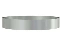 New Maceta para Jardín | Jardinera | Macetero 120 x 120 x 20 cm Acero galvanizado Plateado