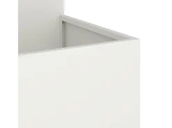Macetero-Maceta para Jardín | Jardinera | Macetero 80 x 80 x 60 cm Acero Blanco