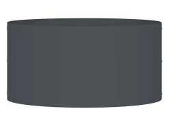 Maceta para Jardín | Jardinera | Macetero Antracita 40 x 40 x 20 cm Acero Gris