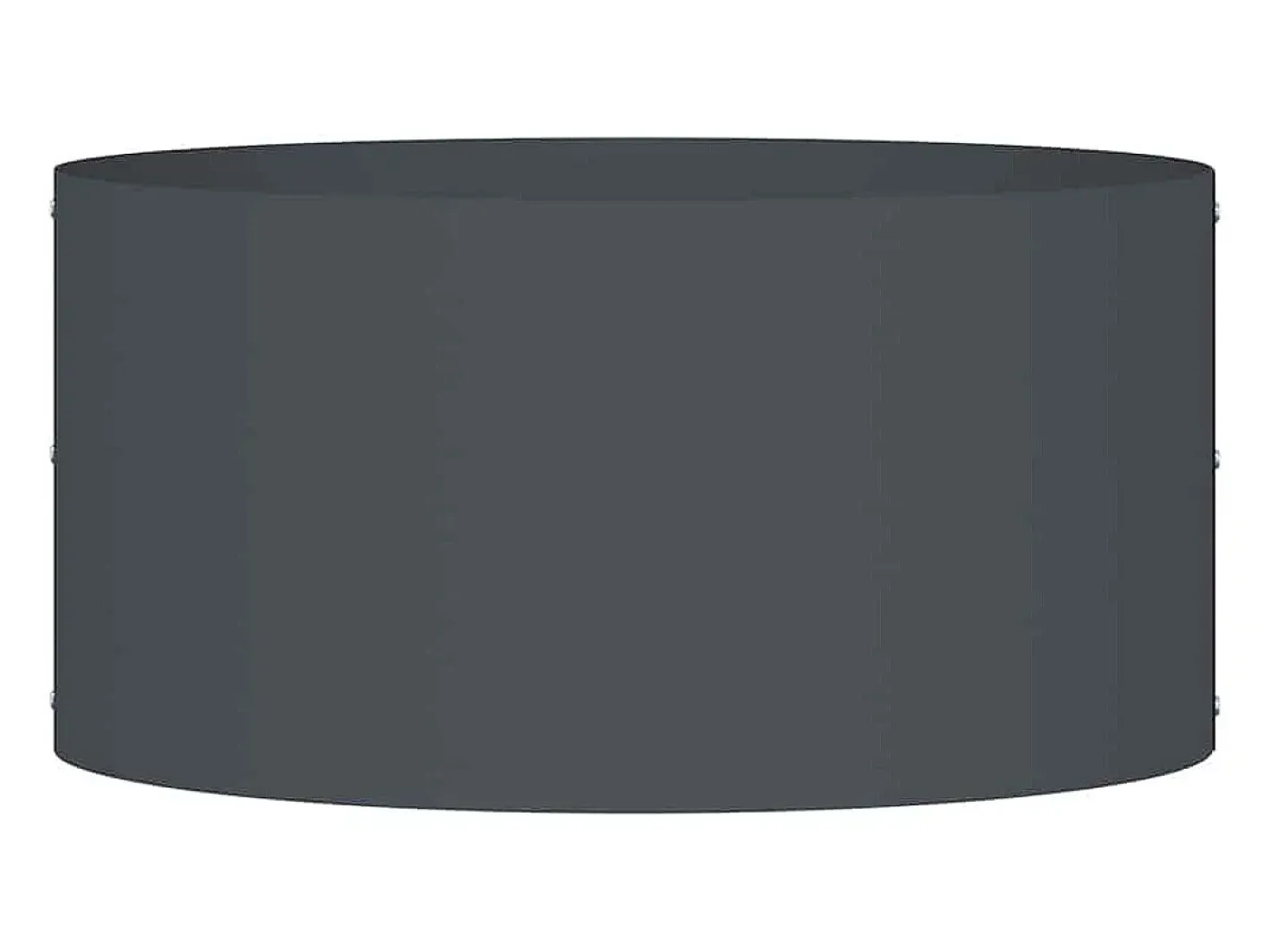 Maceta para Jardín | Jardinera | Macetero Antracita 40 x 40 x 20 cm Acero Gris