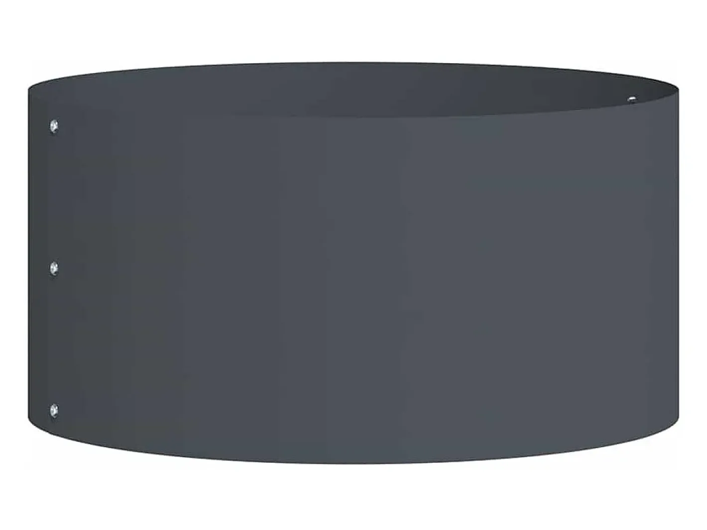 Maceta para Jardín | Jardinera | Macetero Antracita 40 x 40 x 20 cm Acero Gris