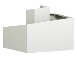 Best Maceta para Jardín | Jardinera | Macetero 60 x 60 x 50 cm Acero Blanco