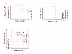 Best Maceta para Jardín | Jardinera | Macetero 60 x 60 x 50 cm Acero Blanco
