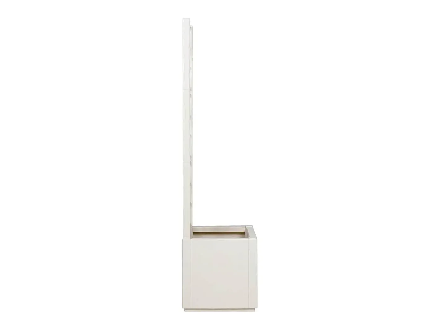 Best Maceta para Jardín | Jardinera | Macetero 36 x 36 x 140 cm Polipropileno Blanco