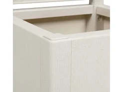 Best Maceta para Jardín | Jardinera | Macetero 36 x 36 x 140 cm Polipropileno Blanco