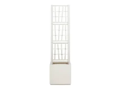 Best Maceta para Jardín | Jardinera | Macetero 36 x 36 x 140 cm Polipropileno Blanco