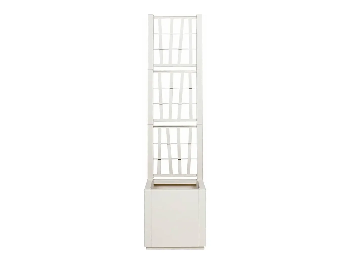 Best Maceta para Jardín | Jardinera | Macetero 36 x 36 x 140 cm Polipropileno Blanco