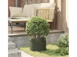 Best Maceta para Jardín | Jardinera | Macetero oliva 30 x 30 x 20 cm Acero Verde