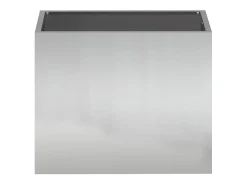 Macetero-Maceta para Jardín | Jardinera | Macetero 50 x 32 x 40 cm Acero galvanizado Plateado