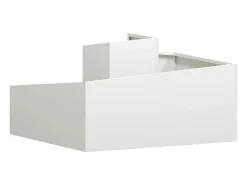 Macetero-Maceta para Jardín | Jardinera | Macetero 80 x 80 x 50 cm Blanco