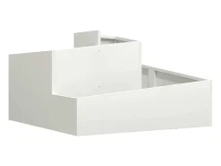 Macetero-Maceta para Jardín | Jardinera | Macetero 80 x 80 x 50 cm Blanco