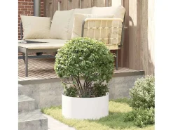 Maceta para Jardín | Jardinera | Macetero 40 x 40 x 20 cm Acero Blanco Online