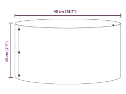 Maceta para Jardín | Jardinera | Macetero 40 x 40 x 20 cm Acero Blanco Online