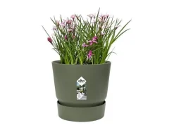 Best ELHO Maceta redonda 30 - Exterior Ø 29,5 x 27,8 cm - hoja Verde